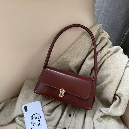 Damen elegante Handtasche mit klassischem Klappverschluss Nord Taschen