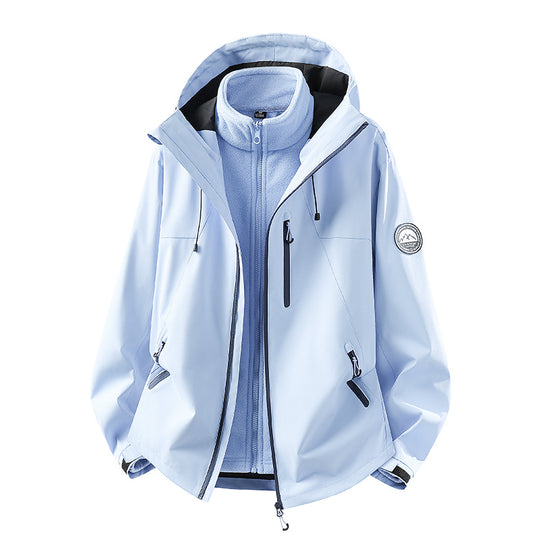 Herren Wasserdichte Softshell-Jacke mit Kapuze und atmungsaktiver Membran Nord Taschen