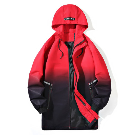 Herren Funktionale Übergangsjacke mit Kapuze und seitlichen Reißverschlusstaschen Nord Taschen