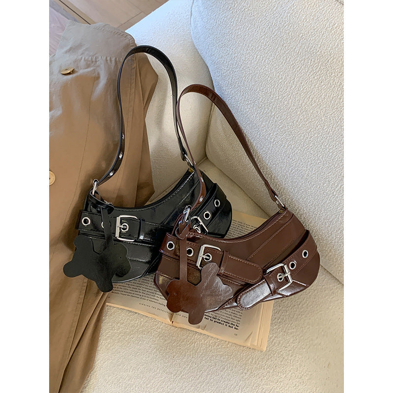 Damen trendige Handtasche mit originellem Anhänger Nord Taschen