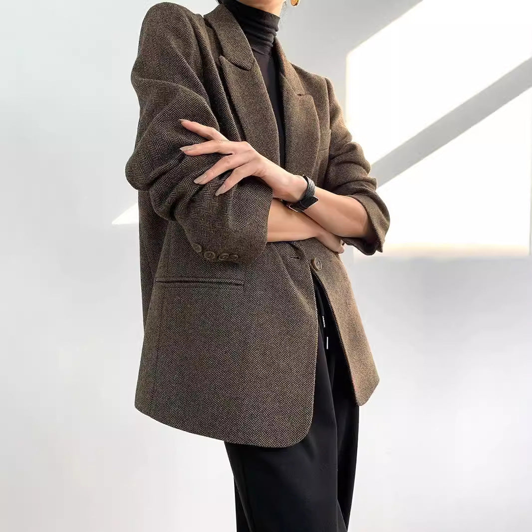 Damen Eleganter Wollblazer Nord Taschen