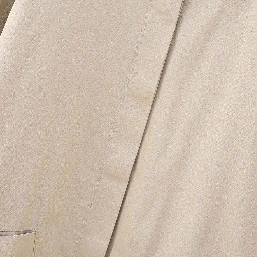 Damen Leichte Oversize-Übergangsjacke mit Hemdkragen und elastischem Saum Nord Taschen