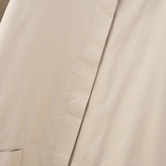 Damen Leichte Oversize-Übergangsjacke mit Hemdkragen und elastischem Saum Nord Taschen