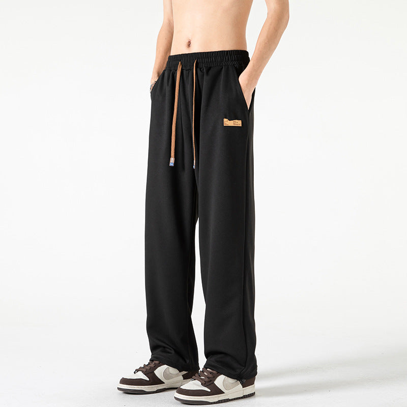 Herren Lounge-Jogginghose im Oversize-Straßenstil mit extra weitem Bein und Kordelzug Nord Taschen