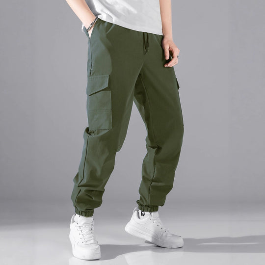 Herren Technische Cargo-Jogginghose im Utility‑Stil mit Klappentaschen & elastischen Knöchelbündchen Nord Taschen