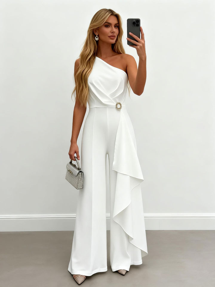 Eleganter Overall Damen Rundhals