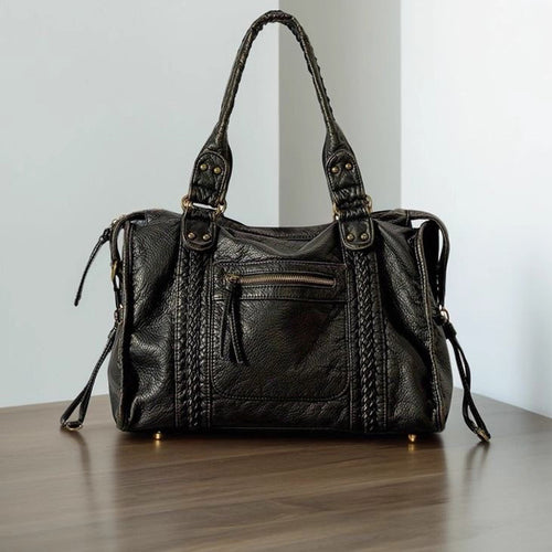 Damen Tragetasche mit eleganten Metallakzenten und praktischem Innenlayout Nord Taschen