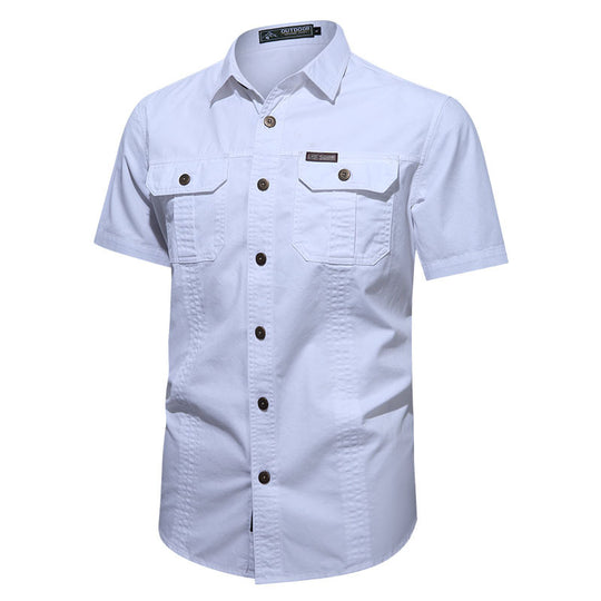 Men's  short-sleeve utility shirt with dual flap chest pockets and reinforced stitching Nord Taschen
