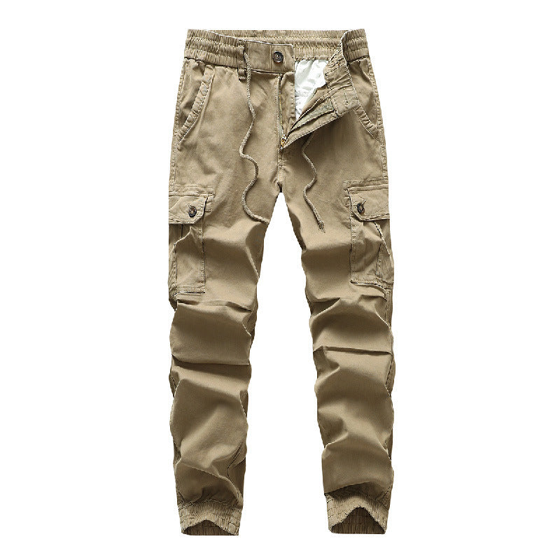 Herren Funktionale Cargo-Joggerhose im Urban-Workwear-Stil mit Kordelbund und Klapptaschen Nord Taschen