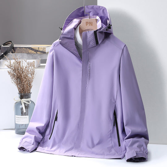 Herren Leichte wasserabweisende Kapuzen‑Shelljacke mit winddichter Membran und verdecktem Reißverschluss Nord Taschen