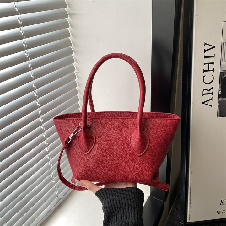 Damen Handtasche mit strukturiertem Kunstleder und abnehmbarem Schulterriemen Nord Taschen