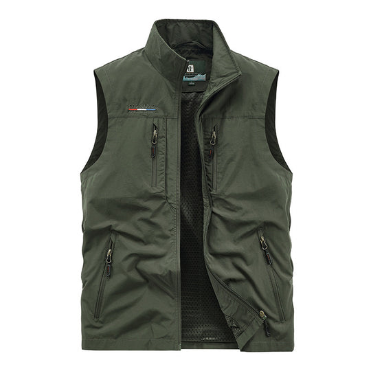 Herren Leichte Multifunktionale Outdoor-Weste Nord Taschen