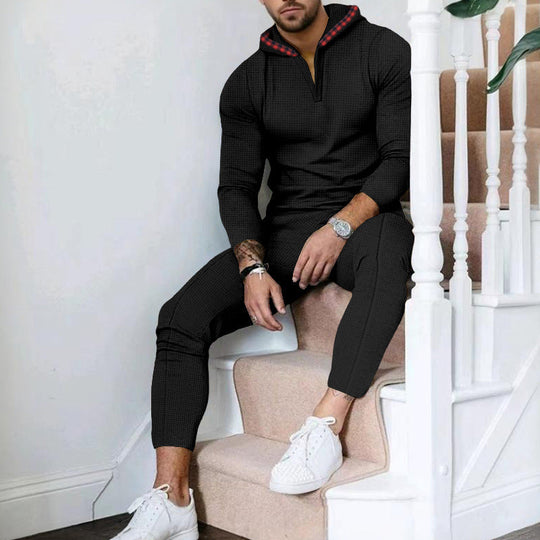 Herren Sportlicher Freizeitanzug mit modernem Kragen und praktischen Taschen Nord Taschen