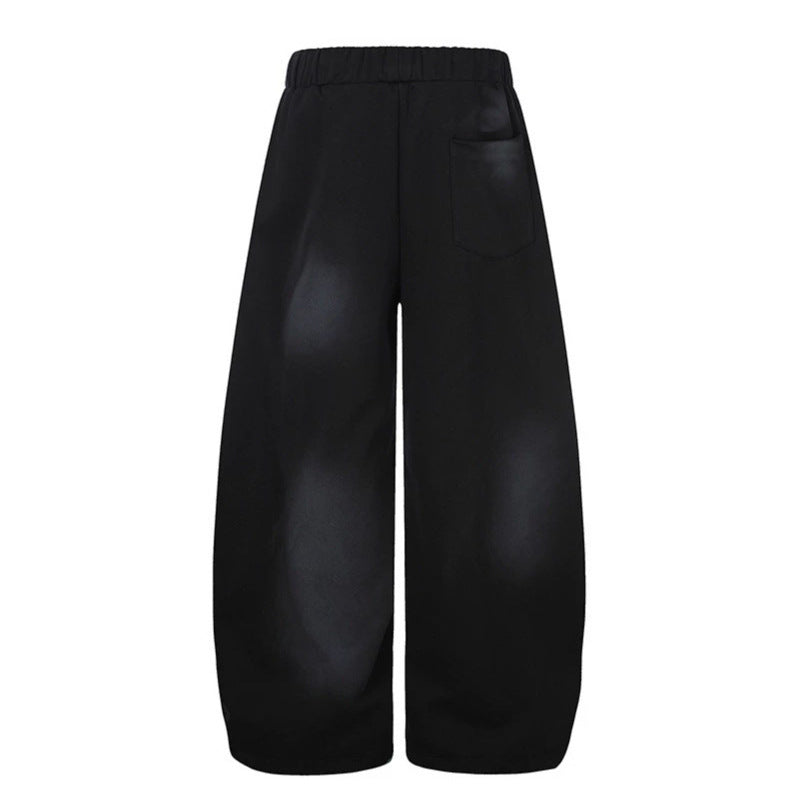 Damen Extraweite Palazzo-Sweathose mit Tunnelzugbund, Stern-Applikation und soften Batik-Effekt Nord Taschen