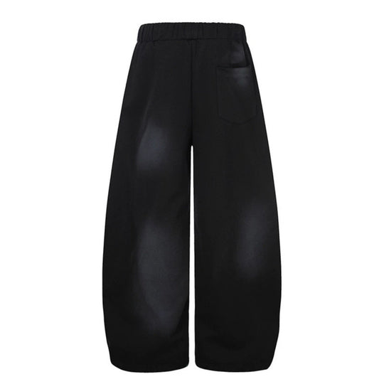 Damen Extraweite Palazzo-Sweathose mit Tunnelzugbund, Stern-Applikation und soften Batik-Effekt Nord Taschen