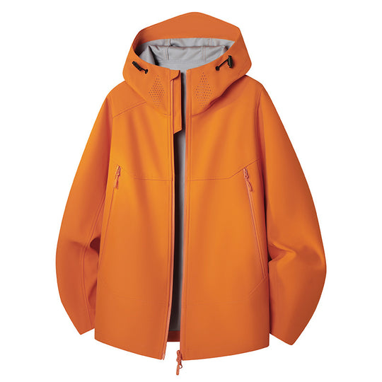 Damen Wasserdichte Softshell-Outdoorjacke mit minimalistischer Silhouette und Belüftungsperforation am Kragen Nord Taschen