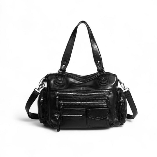 Nord Taschen | Retro Leather Multipocket Handbag