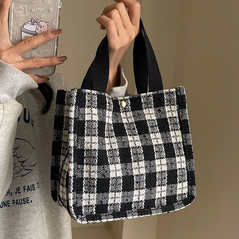 Damen Tragetasche mit modischem Karomuster Nord Taschen