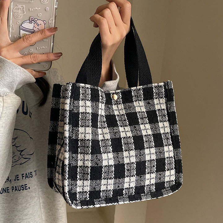 Damen Tragetasche mit modischem Karomuster Nord Taschen