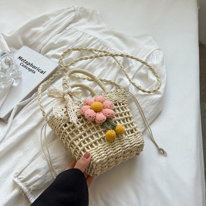 Damen Hobo-Tasche mit floralem Häkelmuster und dekorativen Details Nord Taschen