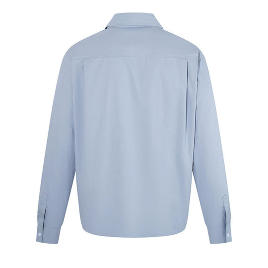 Damen Elegante Bluse mit verdeckter V-Schlitzfront, Hemdkragen und elastischem Saum Nord Taschen