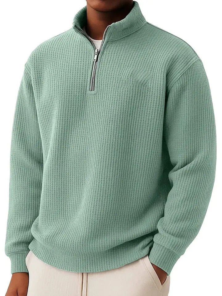 Herren Hochwertiger Pullover mit Reißverschluss Nord Taschen