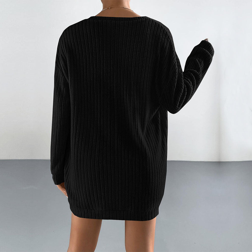 Damen gerippter Lounge-Zweiteiler mit offenem Longcardigan, tailliertem Bustier-Top und High‑Waist-Shorts Nord Taschen