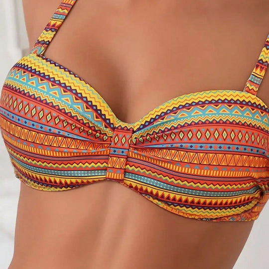 Damen Hochgeschnittener Bikini mit eleganten Seitenschnürungen