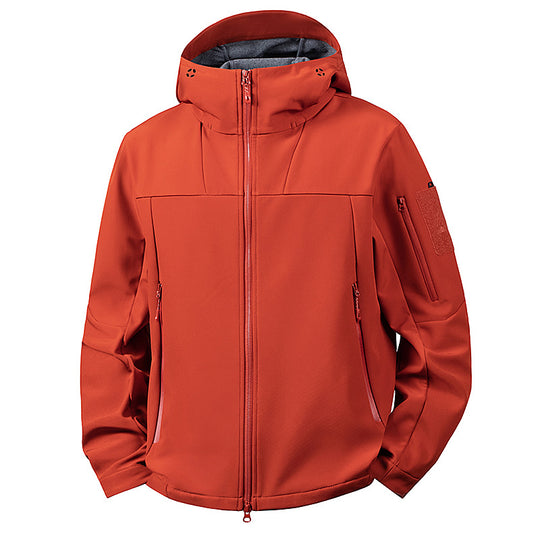 Herren wind- und wasserabweisende Softshelljacke mit Kapuze und taktischen Taschen Nord Taschen