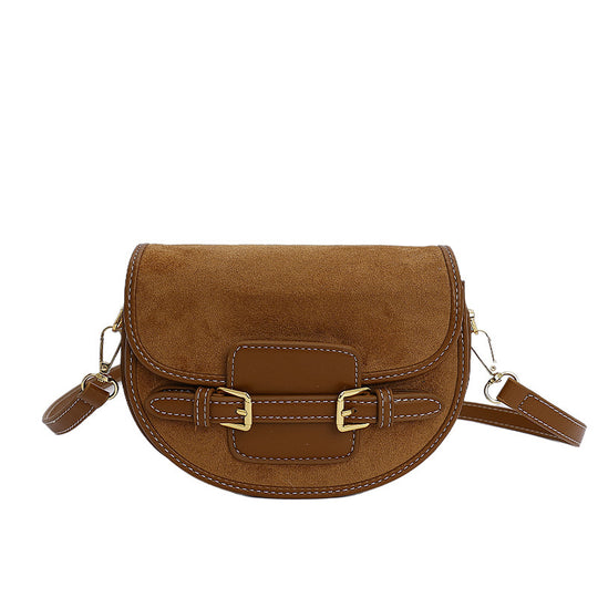 Damen Umhängetasche aus hochwertigem Wildleder mit elegantem Kettenverschluss Nord Taschen