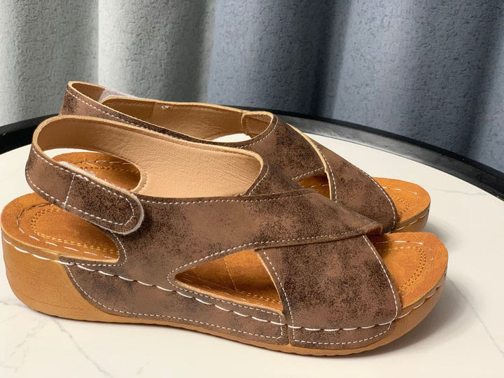 Damen Komfort-Sandalen mit anatomisch geformtem Fußbett und rutschfester Sohle