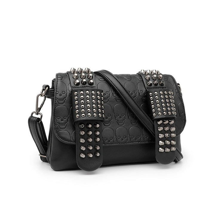 Damen Hobo-Tasche mit modischen Nieten und einzigartigem Totenkopf-Design Nord Taschen