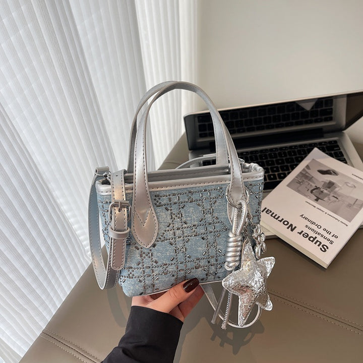 Damen Mini-Handtasche mit funkelndem Sternenanhänger Nord Taschen