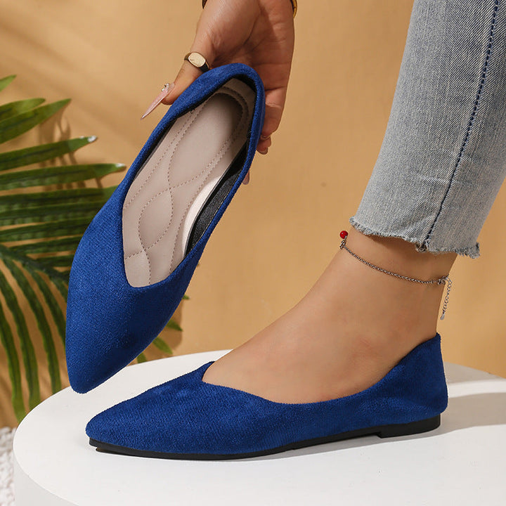 Damen Elegante Ballerinas mit flexiblem Fußbett und spitz zulaufendem Design