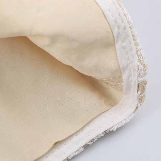Damen Spitzenbluse mit Mandarinkragen und Perlenknopfleiste Nord Taschen