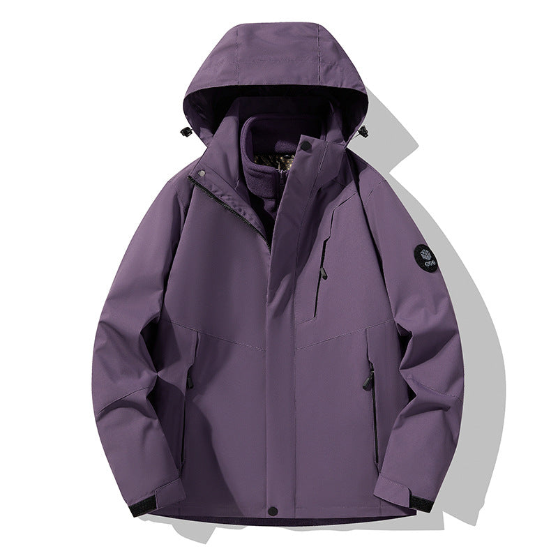 Herren Dreifach kombinierbare Funktionsjacke mit abnehmbarer Steppweste Nord Taschen