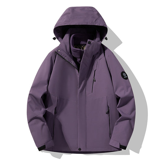 Herren Dreifach kombinierbare Funktionsjacke mit abnehmbarer Steppweste Nord Taschen
