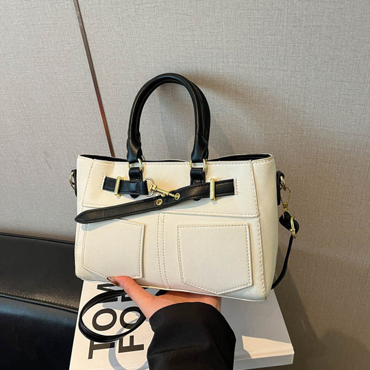 Damen elegante Wildleder-Handtasche mit abnehmbaren Schulterriemen Nord Taschen