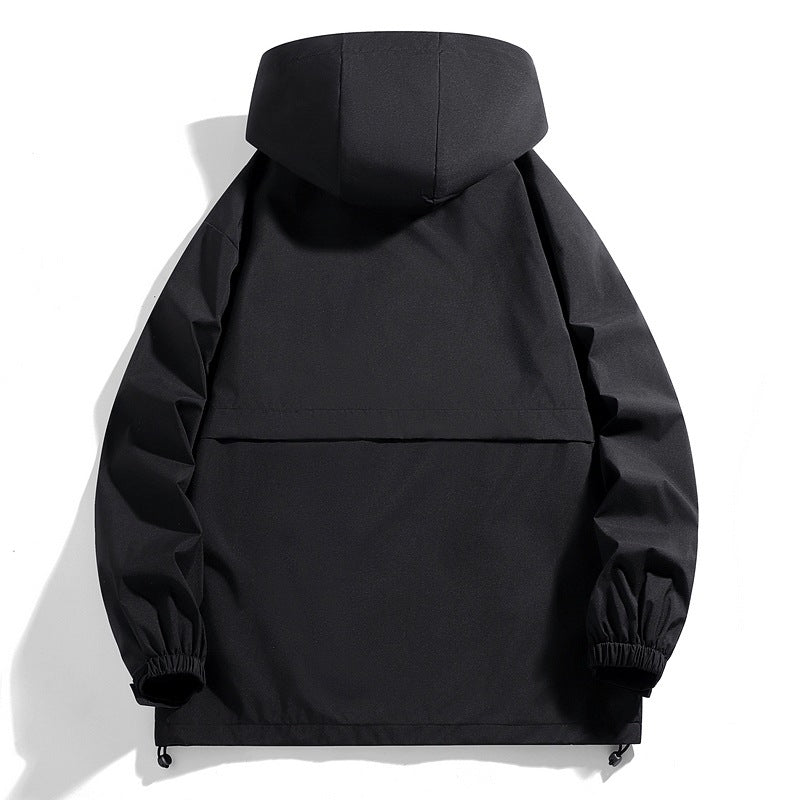 Herren Wasserabweisende Übergangsjacke mit verstellbarer Kapuze und praktischen Taschen Nord Taschen
