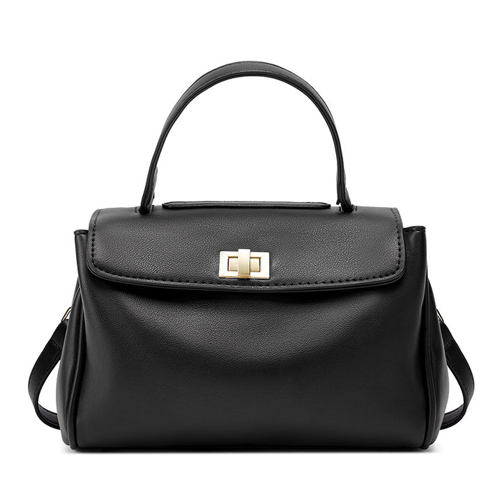 Damen Henkeltasche mit hochwertigem Kunstleder und elegantem Klappverschluss Nord Taschen