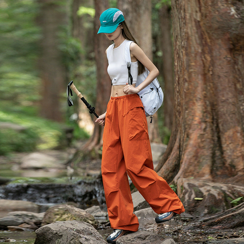 Damen weite technische Trekkinghose Nord Taschen