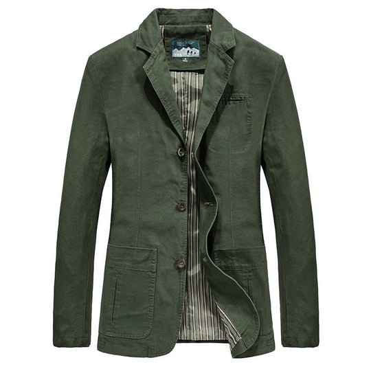 Herren Lässiger Baumwollblazer Nord Taschen