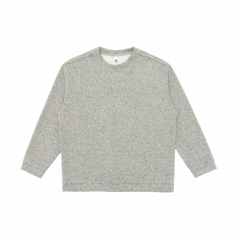 Unisex Oversize melierter Strickpullover im Boxy‑Cut mit Rundhals Nord Taschen