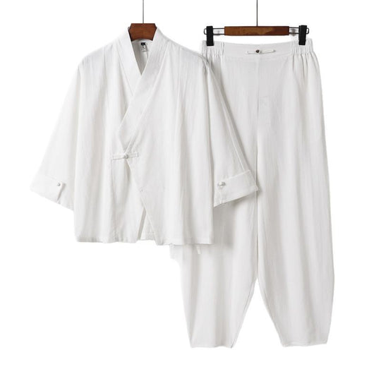 Herren Kimono-Jacken- und Haremshosen-Set Nord Taschen