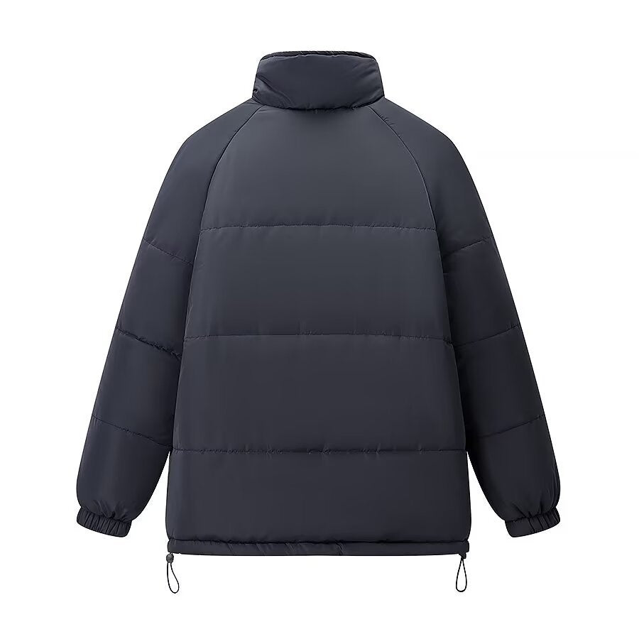 Damen Wattierte Steppjacke mit Stehkragen, Raglanärmeln und verstellbarem Saum Nord Taschen