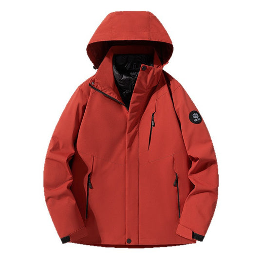 Herren Dreifach kombinierbare Funktionsjacke mit abnehmbarer Steppweste Nord Taschen