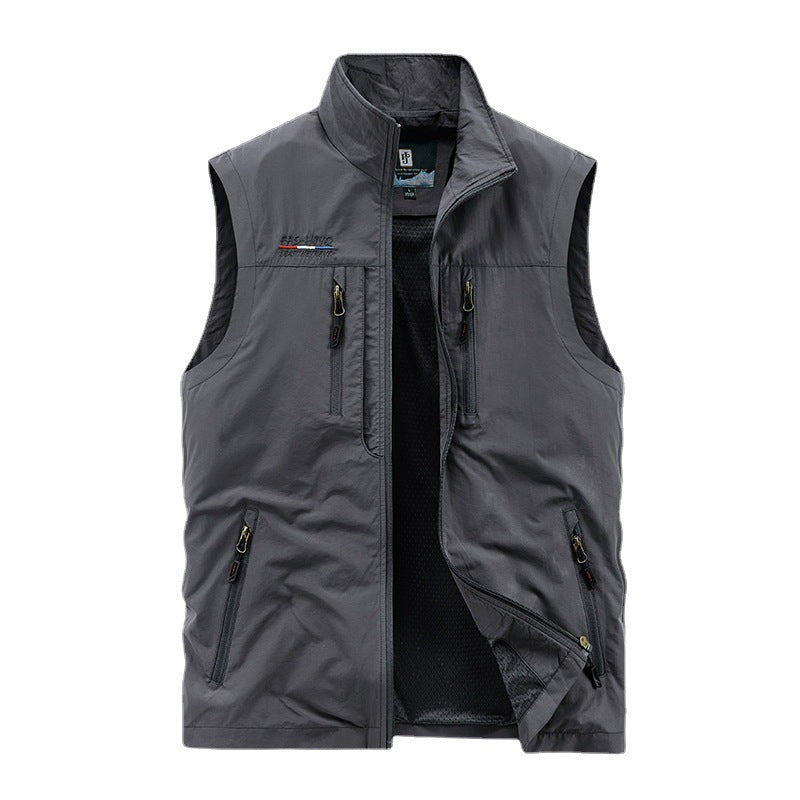 Herren Leichte Multifunktionale Outdoor-Weste Nord Taschen