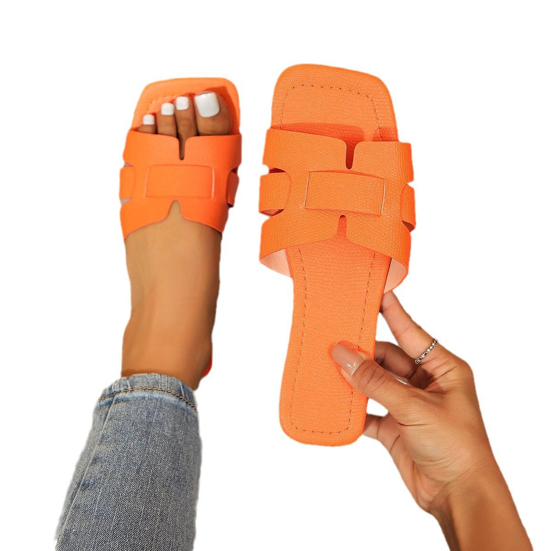 Damen Komfortable Slidesandalen mit modischem Riemen-Design