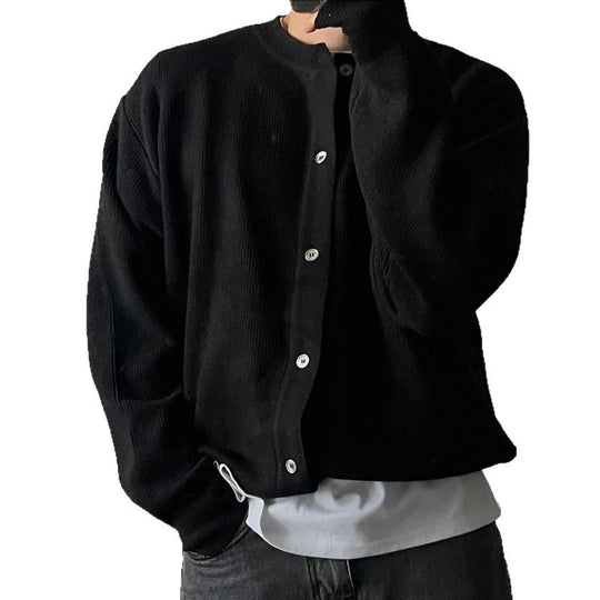 Herren Elegante Knopfleiste Strickjacke Nord Taschen