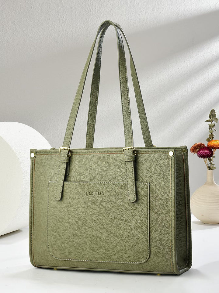 Damen elegante Handtasche im minimalistischen Design mit praktischen Fächern Nord Taschen